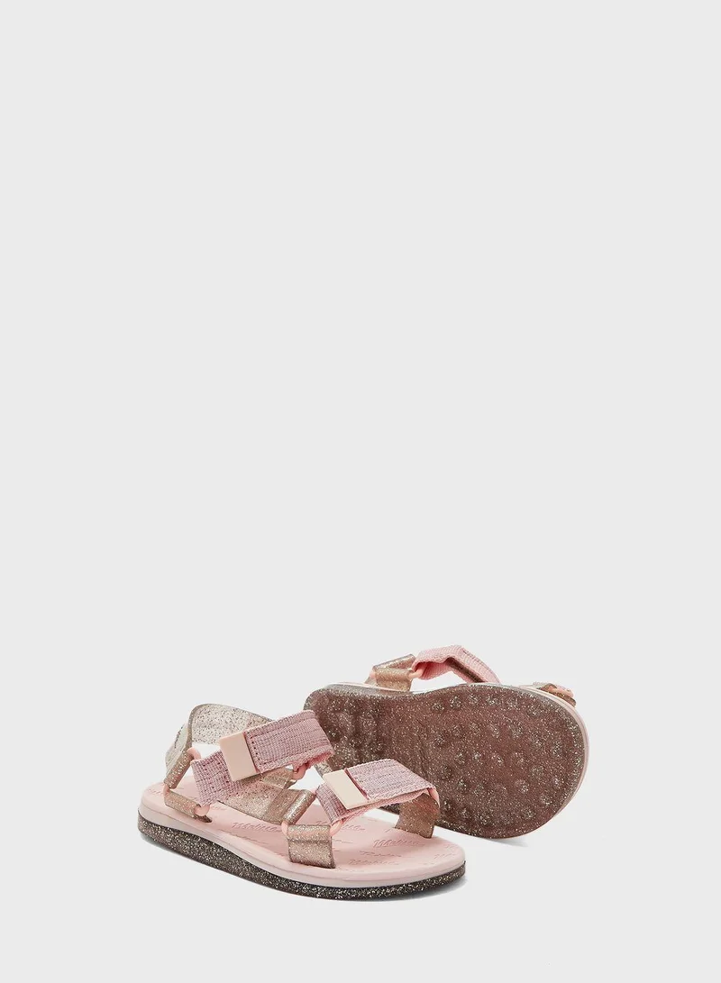 Mini Melissa Kids Glitter Sandals
