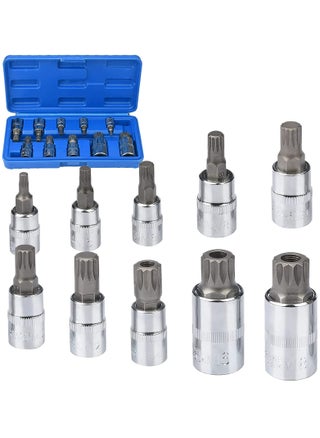 Spline Socket Bit Set 10pcs Square Triple Silver M4 - M18 - pzsku/Z8C2BBD1CDACF6D17649DZ/45/1748948361/472b6d1e-3401-4af1-bfec-4e8a5d956ec8