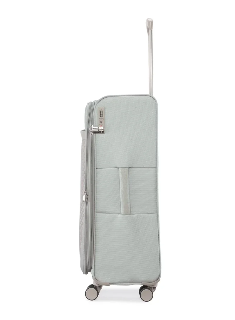 CALVIN KLEIN  Calvin Klein Check In Stone Soft Grey Cabin Luggage Bag  | Best Price UAE