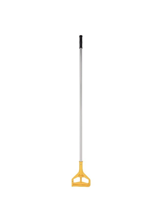 Restaurantware RW Clean 61 Inch Mop Handle, 1 Screw Clamp Commercial Mop Handle - Side-Release Design, Heavy-Duty, Gray Iron Mop Handle Replacement, For Efficient Cleaning, Mop Heads Sold Separately - Image 2