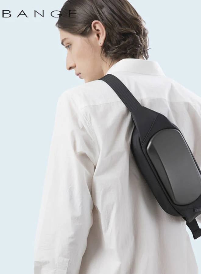 BANGE 7266 Black Shoulder Trendy Casual Bange Crossbody Anti Theft Men Sling Bag - Image 2