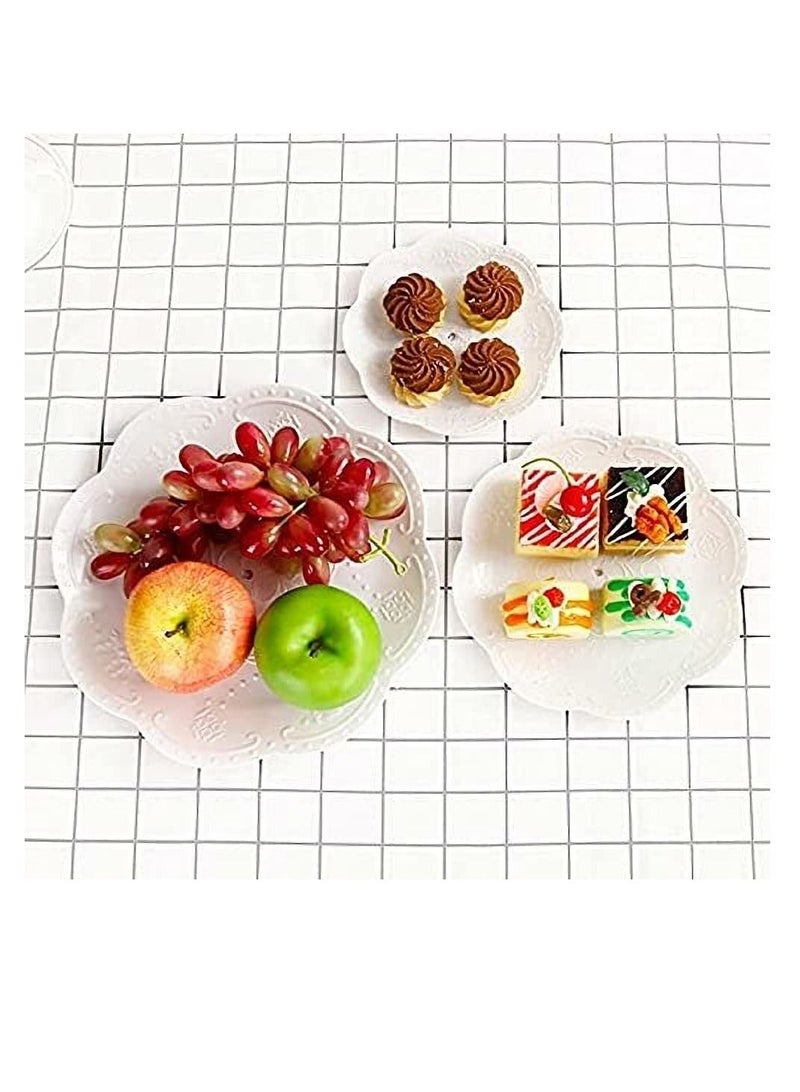 Y&D 3 Tier Cupcake Stand Plastic Tiered Serving Dessert Fruit Snack Tower Tray for Wedding Home Birthday Tea Party Baby Shower - Image 2
