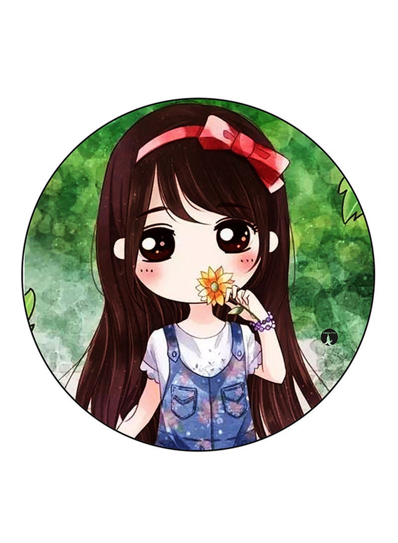 RKN Girl Printed Mouse Pad  Multicolour