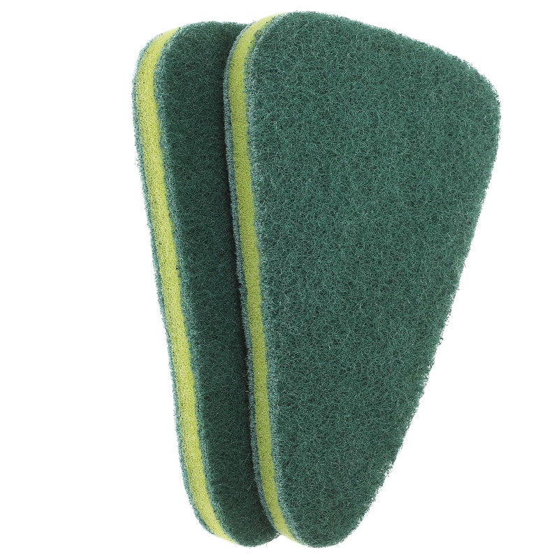 Bathroom Floor Scrubber Brush Set with 2 Tile Corner Brush Heads for Shower Bathtub Cleaning - Image 2
