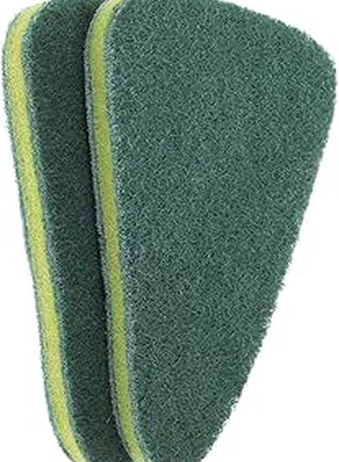 Bathroom Floor Scrubber Brush Set with 2 Tile Corner Brush Heads for Shower Bathtub Cleaning - Image 1