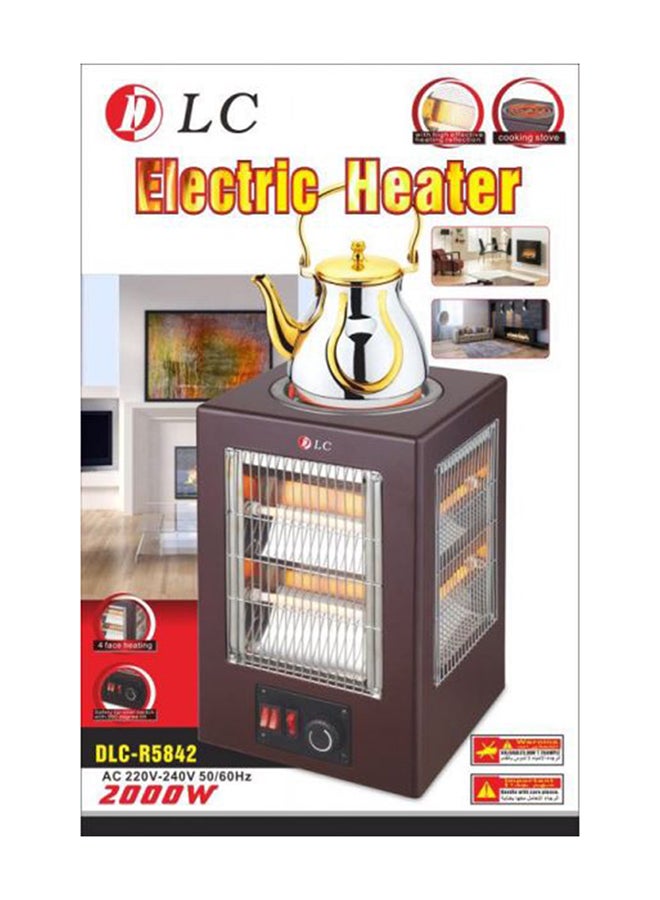 دي إل سي  دفاية كهربائية و طباخة في ان واحد من دي ال سي 2000 واط 2000 W DLC-R5842 متعدد الألوان - Image 3