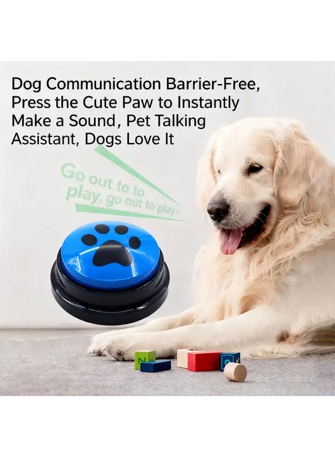 RODAFN Pet Language Training Interactive Buttons 4pcs with Circular Footprints Pattern for Dogs and Cats Communication Device Durable Pet Training Equipment Green Red Orange - Image 5