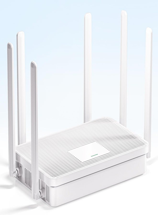BLIYEE 2025 New AX3000 WiFi 6 Router, Dual Band Full Gigabit Router, High Speed Port with 6 High-Gain Antennas, Long Range Coverage - Image 1