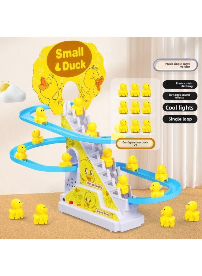Baby Toy Educational Children's Slide Girl's Stair Electric Yellow Duck One-year-old Baby Boy Climbing Track 