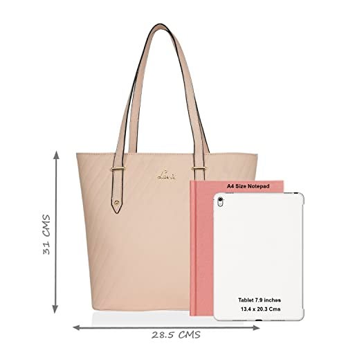 Lavie Yalta Women's Handbag (Pink) YALTA LG VT TOTE - Image 4