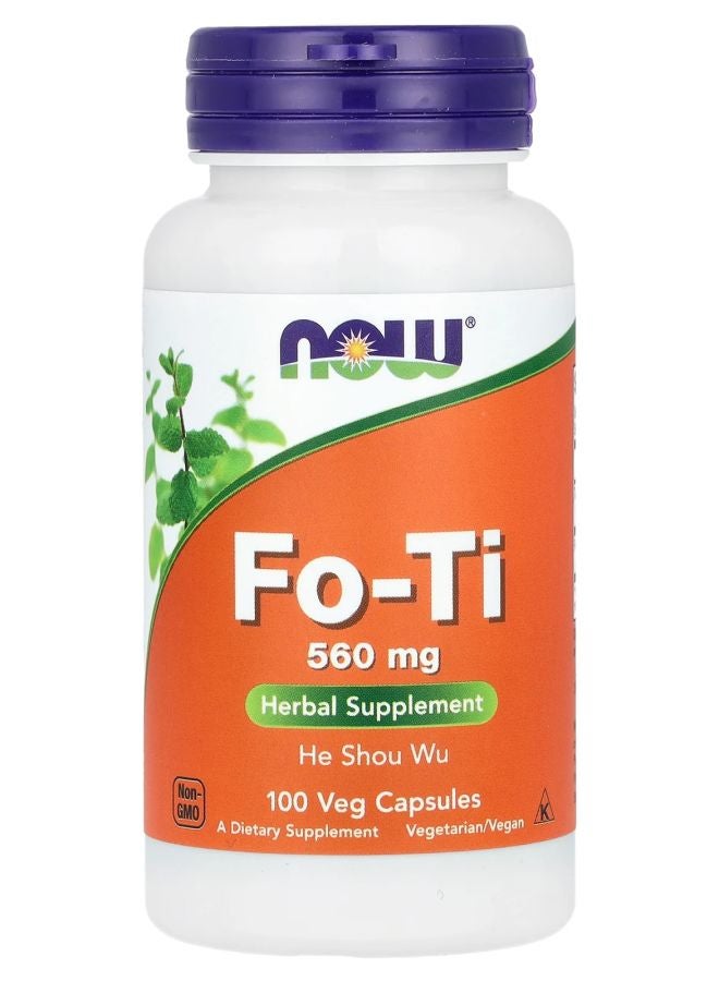 now Fo-Ti 560 mg 100 Veg Capsules