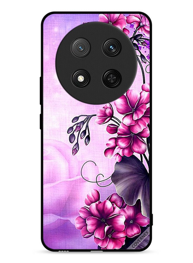 Covernex Honor X9c 5G Protective Case Cover Romantic Flowers Wallpaper  - Image 1