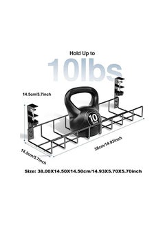 Moonmen Desk Cable Management Tray 1 Pack, Upgraded Wire Management No Drill, Cable Tray with Clamp for Desk Wire Management, Computer Cable Rack for Office, Home  - Image 4