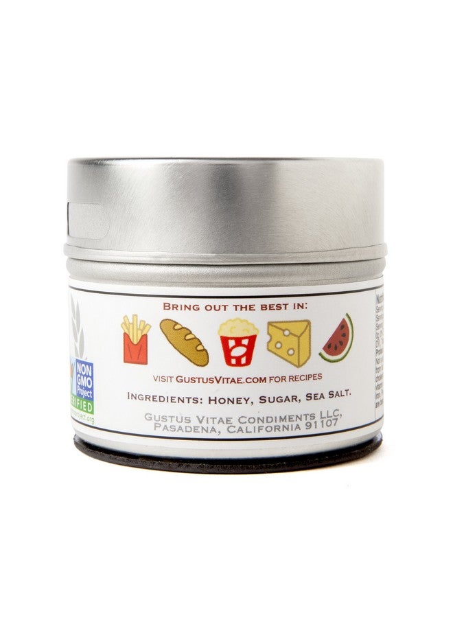 GUSTUS VITAE Crystallized Honey Sea Salt | Non GMO Verified | Magnetic Tin | 3.0oz | Finishing Salt | Crafted in Small Batches by Gustus Vitae | #15 - Image 3