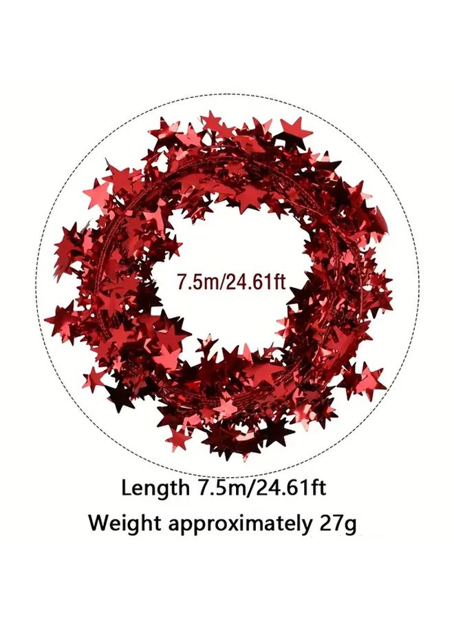 Three Pack Decorative Iron Wire Vine Garland 750cm for Christmas Yard - Image 3