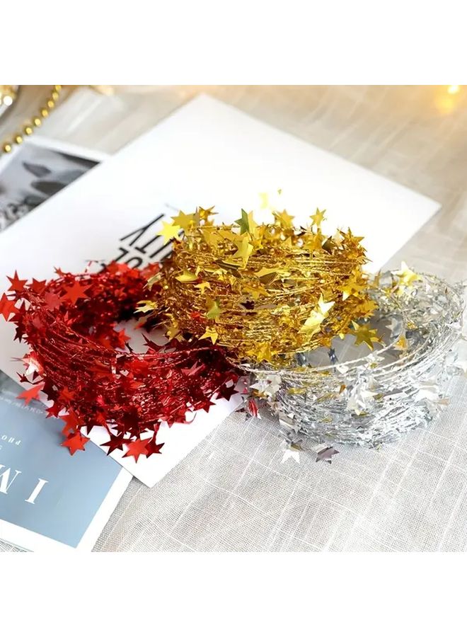 Three Pack Decorative Iron Wire Vine Garland 750cm for Christmas Yard - Image 2