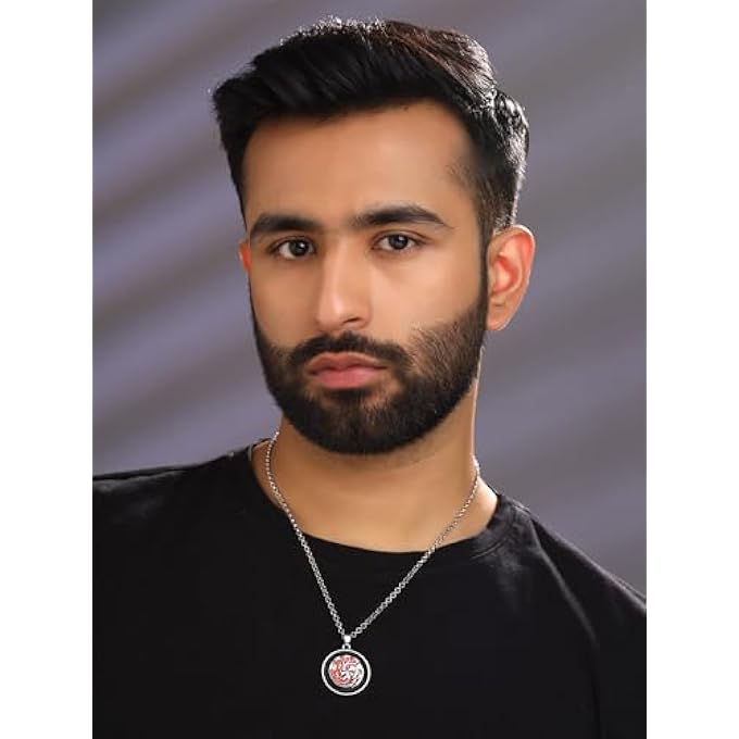 rayihni Dragons On The Wall- Game Of Thrones 100% Stainless Steel Pendant For Boys And Men (Ycfjpd-806Gotrd) - Image 2