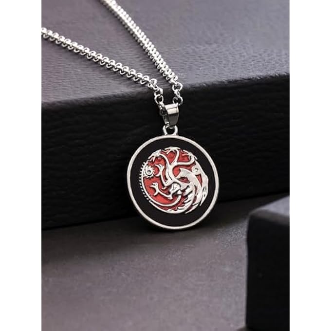 rayihni Dragons On The Wall- Game Of Thrones 100% Stainless Steel Pendant For Boys And Men (Ycfjpd-806Gotrd) - Image 4
