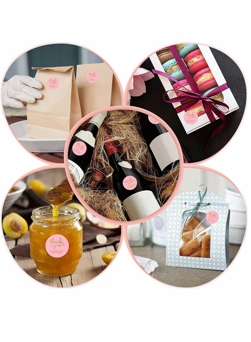 SYOSI Stickers Set, Thank You Stickers (1 Inch ), Thank You Cards, Thank You Label Stickers, Resealable Bag, for Grateful Greeting Business Cards, 650PCS - Image 5