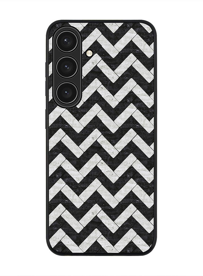 Stylizedd For Samsung Galaxy S25 5G Case,Slim fit Camera Protection, Shockproof Thin Phone cover  - Chevron Tiles - Image 1