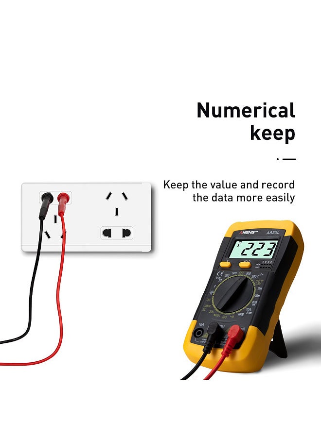 Generic Digital LCD Voltmeter Ammeter Ohmmeter Multimeter Volt AC DC Tester Meter  - Image 5