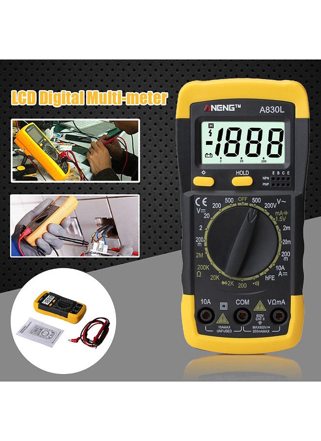 Generic Digital LCD Voltmeter Ammeter Ohmmeter Multimeter Volt AC DC Tester Meter  - Image 2