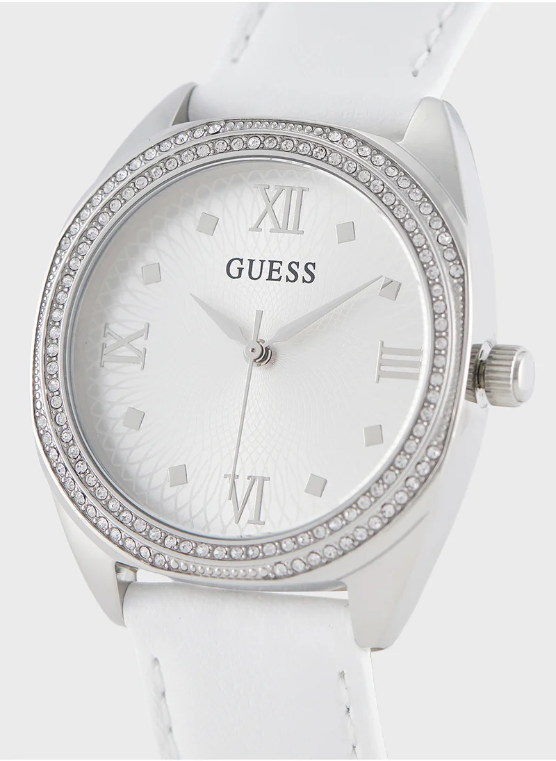 GUESS Delilah Leather Strap Analog Watch