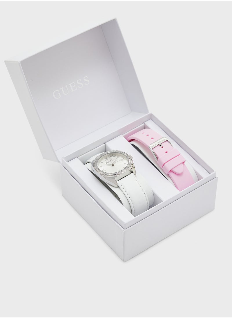GUESS - Delilah Leather Strap Analog Watch - Image 1