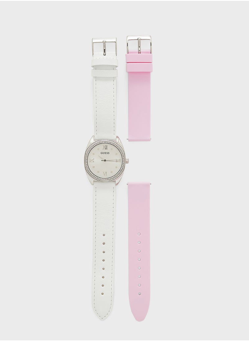 GUESS - Delilah Leather Strap Analog Watch - Image 1