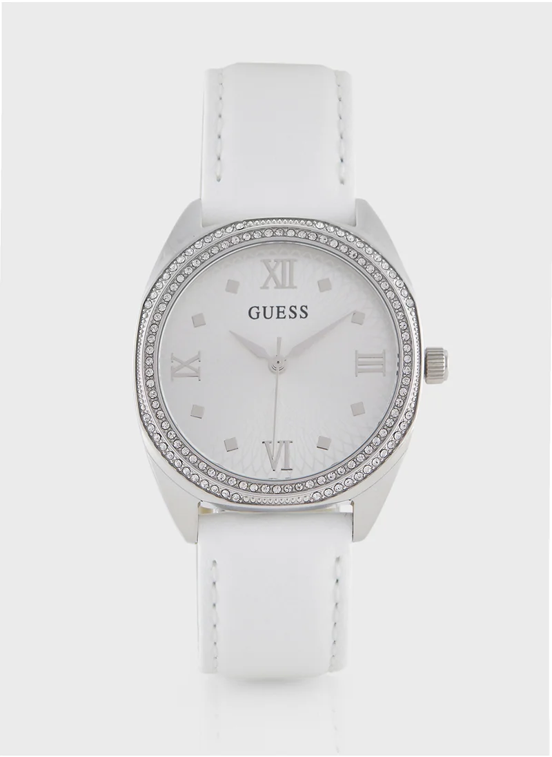 GUESS Delilah Leather Strap Analog Watch