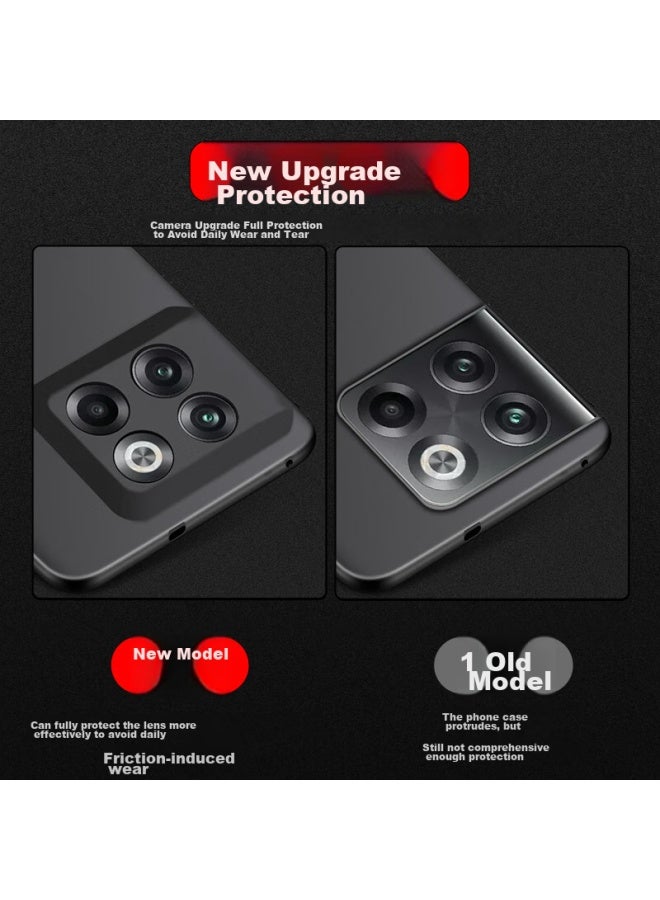 Freeson غطاء هاتف لـ Oneplus Ace Pro، غطاء رقيق حماية كاملة مضاد للصدمات من TPU الناعم مع تشطيب غير لامع ، أسود - Image 2