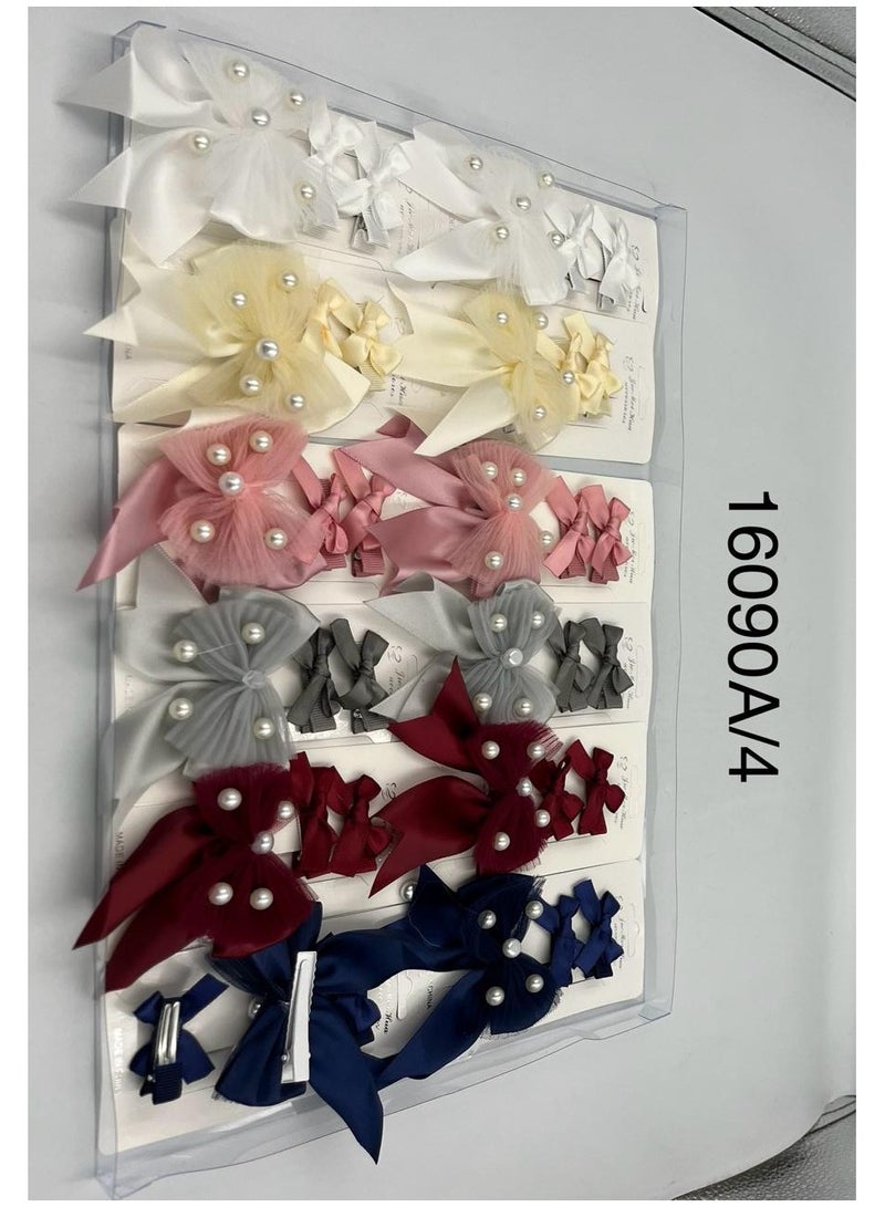 Mazaya Cute and lovely bow hair accessories 6 colors eye-catching - Image 2