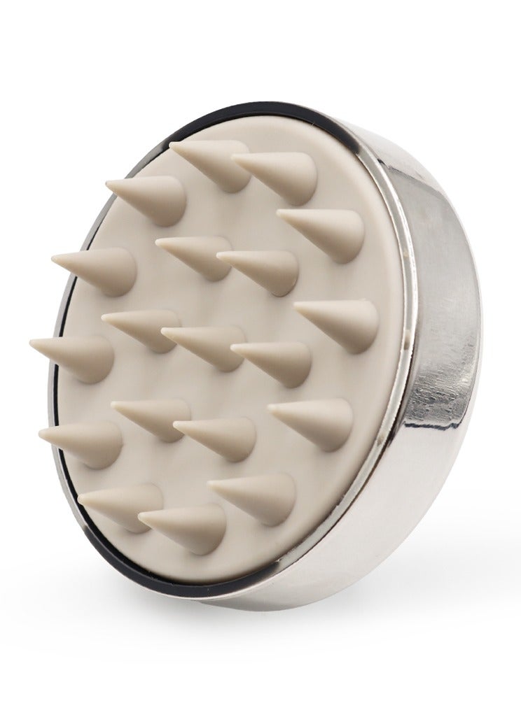 أدوات جي بي اورجانيك  جي بي اورجانيك فرشاة للشامبو وتدليك فروة الرأس فضي - Image 4