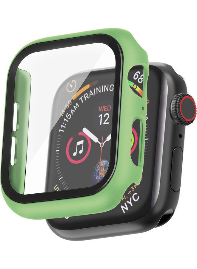 NIBEMINENT Toughed film Protective Case Suitable For Apple Watch 4/5/6 Generation 40mm Green - Image 1