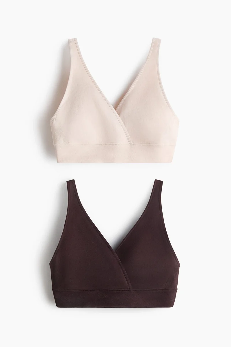 H&M  MAMA 2-pack seamless nursing bras for Women | Best Price UAE