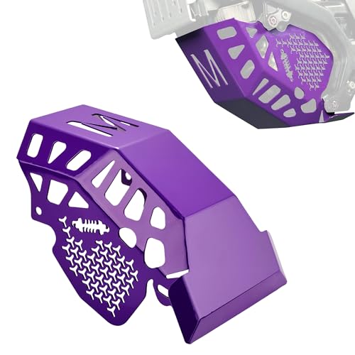 BAOUFF Skid Plate for Surron Light Bee,Dirt Bike Engine Chassis Protection Bash Guard for Surron Light Bee X and S/LBX/LBS-Purple - Image 1
