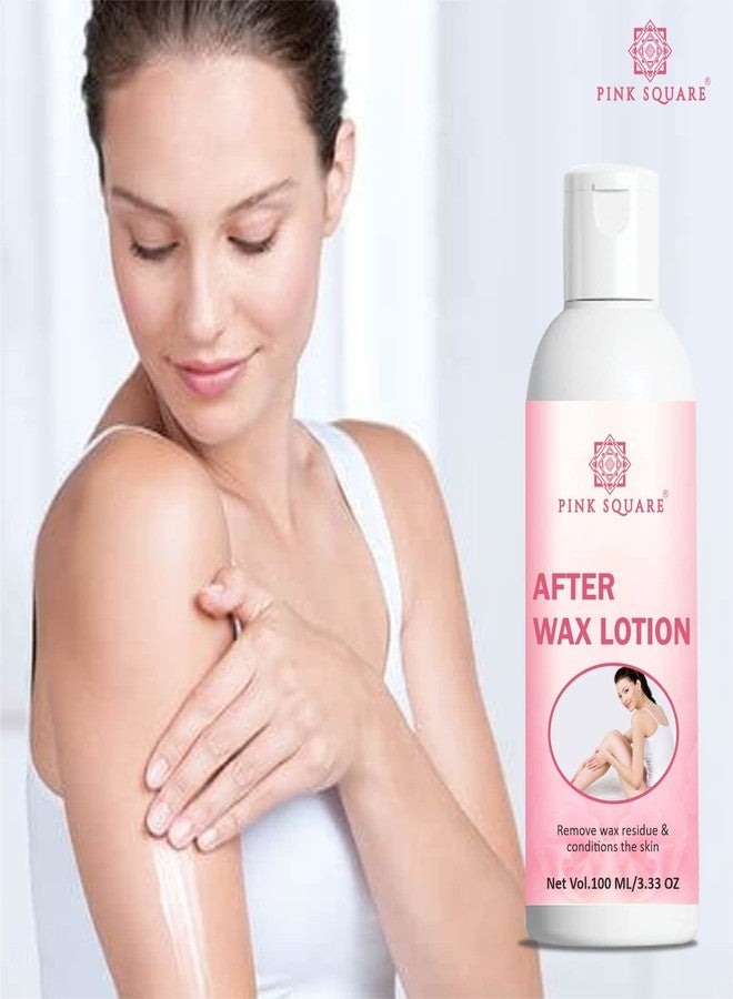 Pink Square After Waxing Lotion for Men and Women (Pack of 1, Each 100 ml)|After Wax Lotion for After Waxing, Moisturizing and Soothing for Skin After Wax Gel for Skin Repair Gel for After Wax| - Image 2