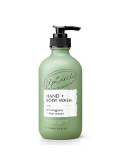 UpCircle Hand + Body Wash With Kiwi Water 8.45Oz For Soothing + Protecting Glycerin + Lemongrass Natural Vegan + Crueltyfree  - Image 1