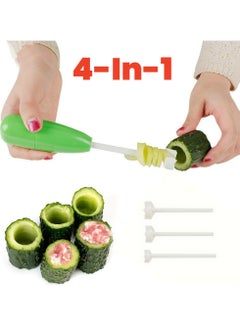 4-In-1 Multifunctional Fruit & Vegetable Corer Set - Easy Core Removal Tool For Apples, Pears, Potatoes, And More - Durable Plastic Kitchen Gadget,Veggie Carver Set