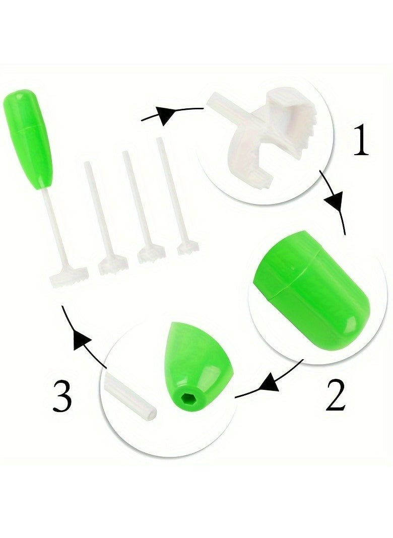 Generic - 4-In-1 Multifunctional Fruit & Vegetable Corer Set - Easy Core Removal Tool For Apples, Pears, Potatoes, And More - Durable Plastic Kitchen Gadget,Veggie Carver Set - Image 1