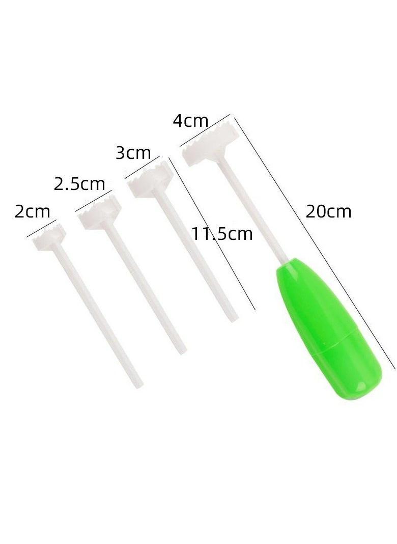 Generic - 4-In-1 Multifunctional Fruit & Vegetable Corer Set - Easy Core Removal Tool For Apples, Pears, Potatoes, And More - Durable Plastic Kitchen Gadget,Veggie Carver Set - Image 1