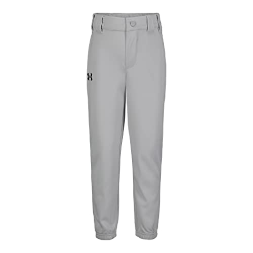 Under Armour Boys' Pre-School UA Baseball Pants 5 Gray - Image 4