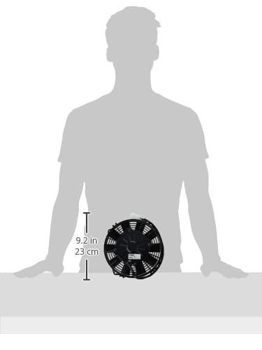 SPAL مروحة سبال 30100393 بشفرة مستقيمة 7.5 بوصة منخفضة الارتفاع - Image 3