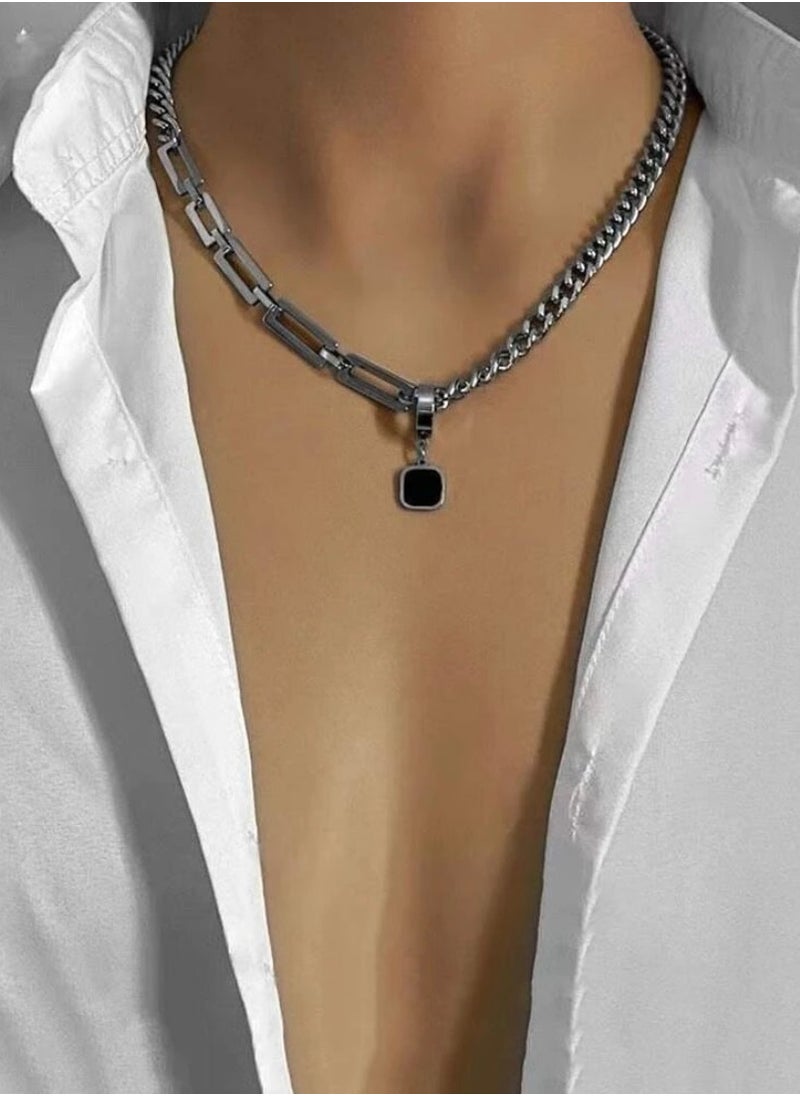 JewelryLand Elegant Stainless Steel Necklace For Men  - Image 1