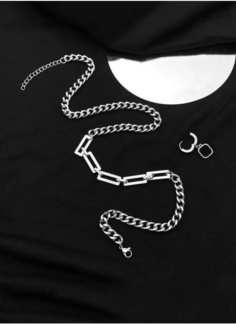 JewelryLand Elegant Stainless Steel Necklace For Men  - Image 3