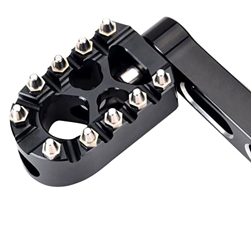 Sresk MX Style Anti-Skid Gear Knurled Shifter Peg For Harley Bikes Touring Dyna Sportster Softail Street CNC Motorcycle Gear Shift Lever Foot Pegs Shift Peg (Black V1) - Image 1