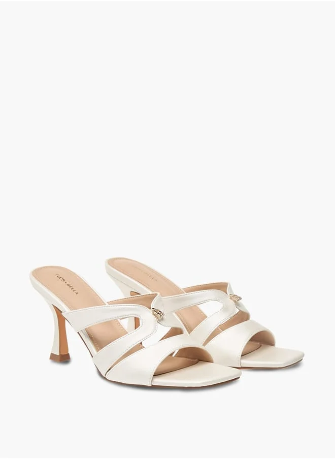 فلورا بيلا من شو إكسبرس Women Flared Strap Sandals With Slip On Closure