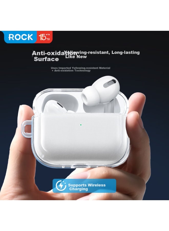Rock Airpods Pro 3 Case Silicone Full-cover Soft Protective Shell Dustproof Shockproof For Apple Airpods Pro 3rd Gen Pink - Image 5