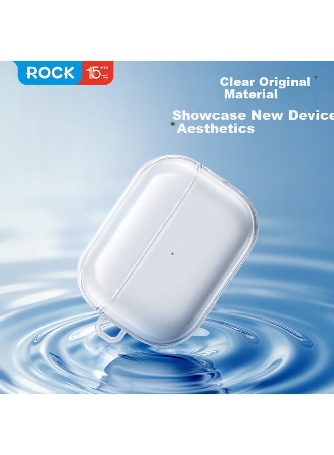 Rock Airpods Pro 3 Case Silicone Full-cover Soft Protective Shell Dustproof Shockproof For Apple Airpods Pro 3rd Gen Pink - Image 4