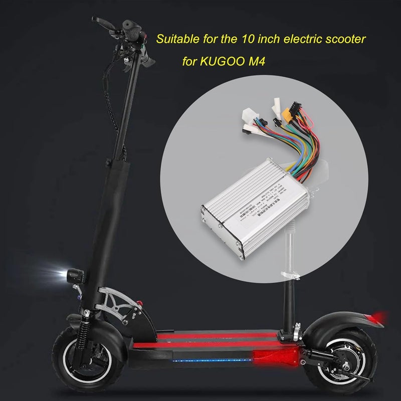 Sunisfa Electric Scooter Controller, Brushless Motor Controller, Intelligent 48V 20A Controller for KUGOO M4 Scooter, Aluminum Alloy Controller with Wiring Diagrams, with Grooves Design - Image 2